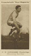 Footballers & Sportsmen (Boys Magazine), 1922 - Harold Abrahams
