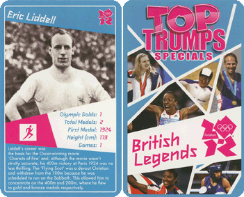 British Legends (Top Trumps) - Eric Liddell