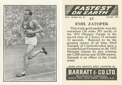 Fastest on Earth (Barratt) - Zatopek