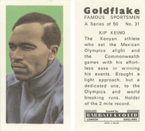 Goldflake Famous Sportsmen (Barratt & Co Ltd) - Kip Keino