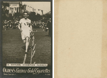Ogden's Guinea Gold Cigarettes, New Series 1 - Alfred Shrubb