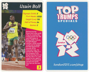 Olympic Legends (Top Trumps) - Usain Bolt