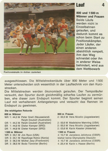 So Ist Die Leichtathletik (Altenburg-Stralsunder Spielkarten)