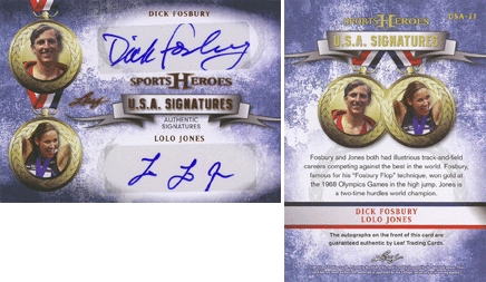 Sports Heroes (Leaf) - Dick Fosbury/Lolo Jones