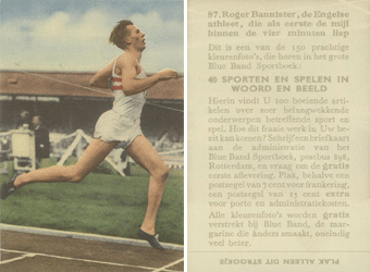 40 Sporten en Spelen in Woord en Beeld (Blue Band), 1954 - Roger Bannister