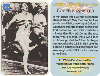 British Sporting Greats (Foreign & Commonwealth Office), 1998 - Roger Bannister