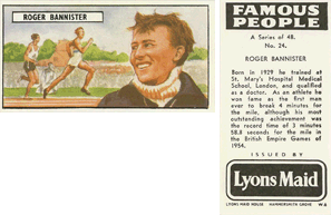 Famous People (Lyons Maid), 1966 - Roger Bannister
