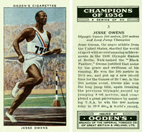 Champions of 1936 (Ogden's Cigarettes), 1937 - Jesse Owens