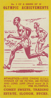 Olympic Achievements (Comet Sweets) - Jesse Owens