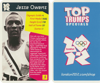 Olympic Legends (Top Trumps), 2010 - Jesse Owens