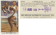 Speed (British Automatic Company, Ltd.), 1949 - Jesse Owens